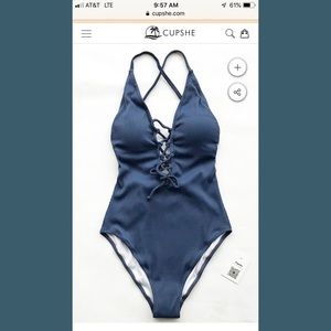 One piece cupshe swimsuit NWT